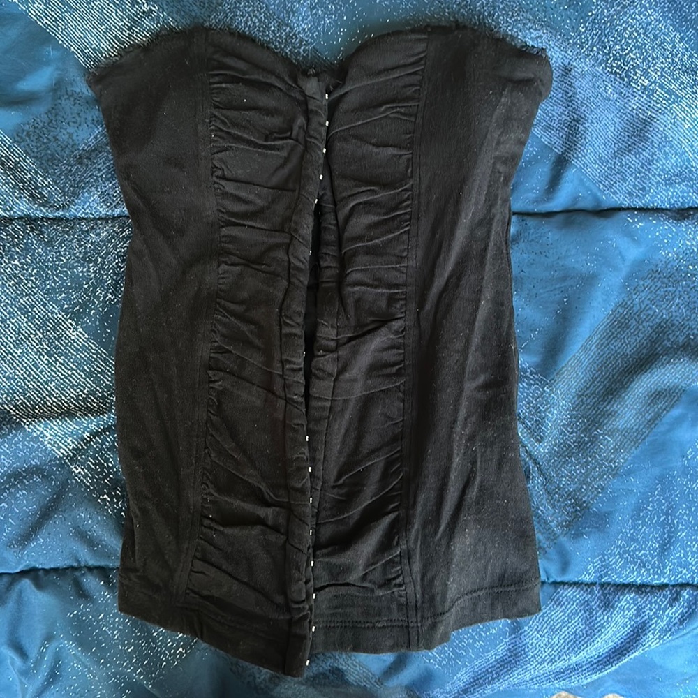 Small black corset top